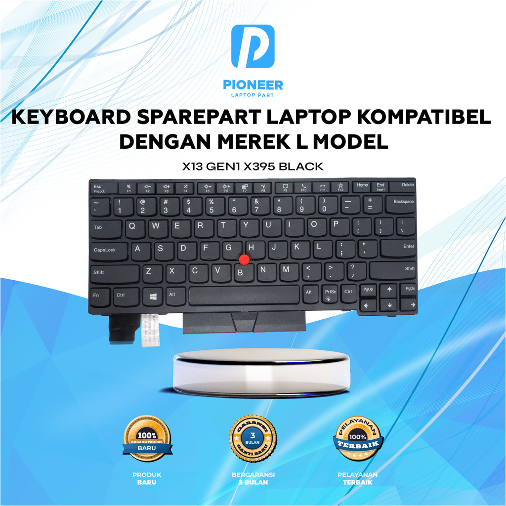 LENOVO X13 GEN1 X395 คีย์บอร์ดสีดํา / สินค้าใหม่