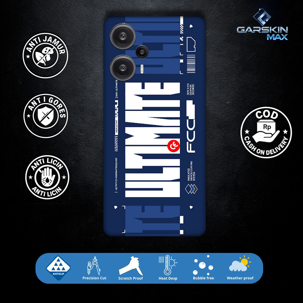 Garskin Skin skin Poco F5 สุดยอดสีกรมท่า Fullbody / Backonly | กันรอย | สามารถนํากลับมาใช้ใหม่ได้ | 