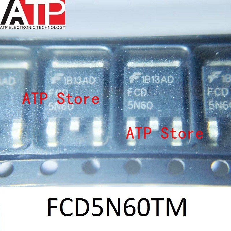 10 ชิ้น/ล็อต 100% ใหม่ 5N60 FCD5N60 FCD5N60TM TO-252 ทรานซิสเตอร์ MOSFET N-CH 600V 4.6A