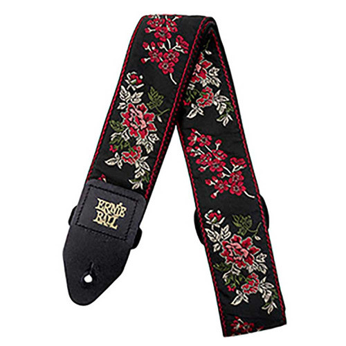 ERNIE BALL ERNIE BALL Strap Jacquard 4142 RED ROSE