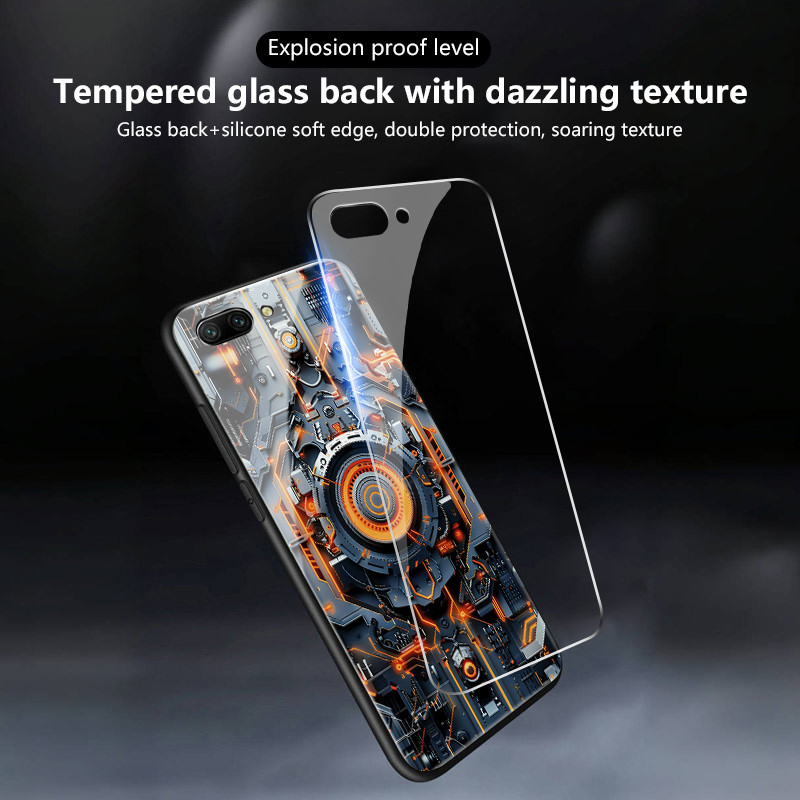 เคสสำหรับ Redmi 14C 4G 14C 5G A4 5G 14R 5G POCO C75 5G M7 5G เคสโทรศัพท์ฝาครอบด้านหลังกันกระแทกแก้วเมชาที่ทันสมัย - รูปที่ 3