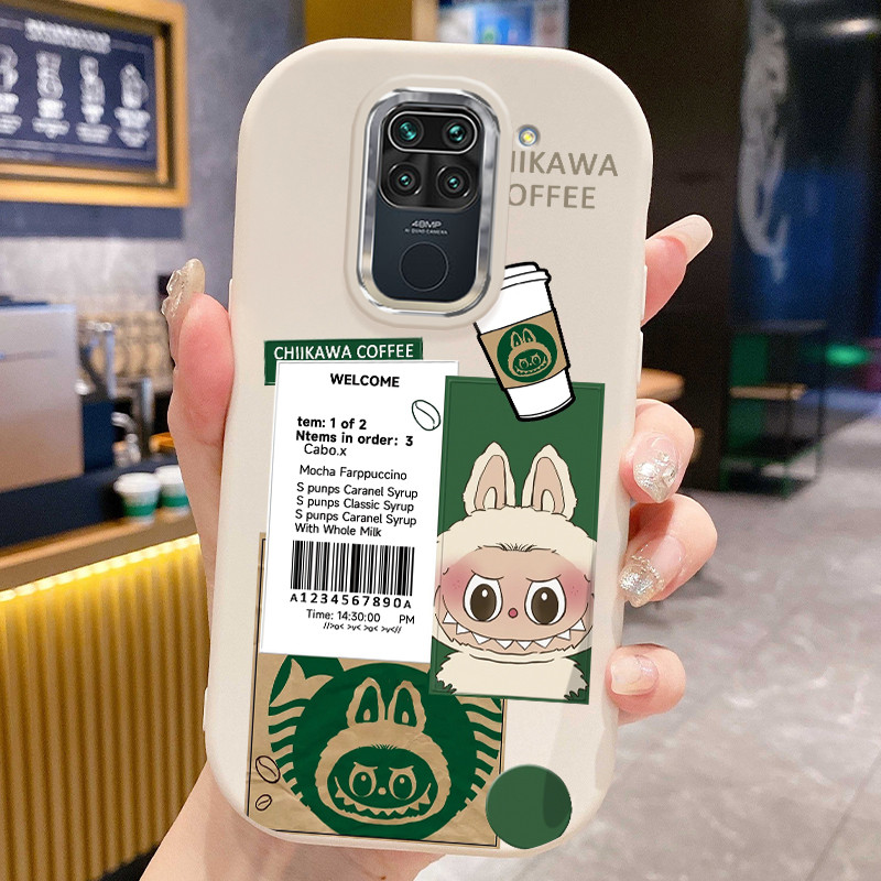 เคสสำหรับ Xiaomi Redmi Note 9 Note 9s Note 9 Pro POCO M2 Pro เคสโทรศัพท์กาแฟฤดูร้อนกันกระแทกกลมและอ้