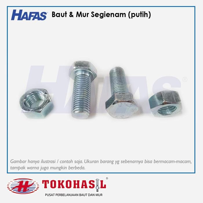 LncrMrt - สลักเกลียวและถั่ว (สีขาว) M5 X 25 - P0.80 B/N Milli - 1 แพ็ค (100 ชิ้น)