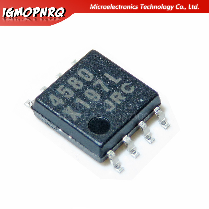 10 ชิ้น NJM4580M SOP8 NJM4580 SOP 4580M SMD SOP8