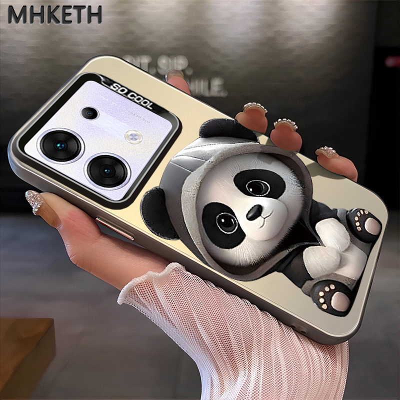MHKETH เคสสำหรับ Infinix Zero 30 5G เคสแพนด้าการ์ตูนน่ารักเคสโทรศัพท์มีลาย