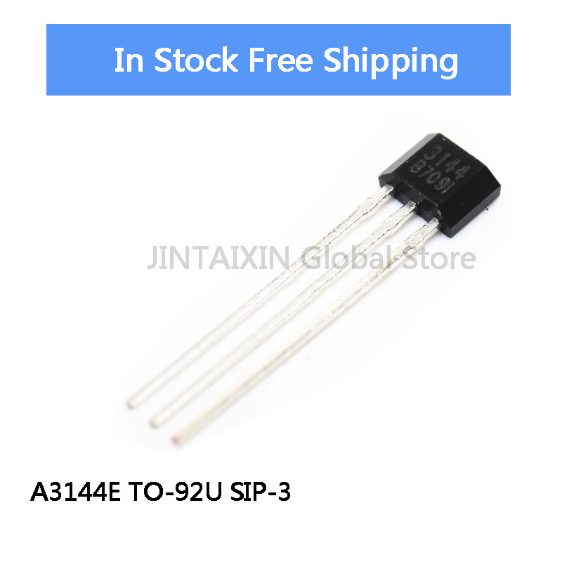 50-100 ชิ้น A3144 A3144E OH3144 Y3144 3144 สวิตช์ฮอลล์เซ็นเซอร์มอเตอร์มอเตอร์ไร้แปรงมอเตอร์ไฟฟ้า TO-