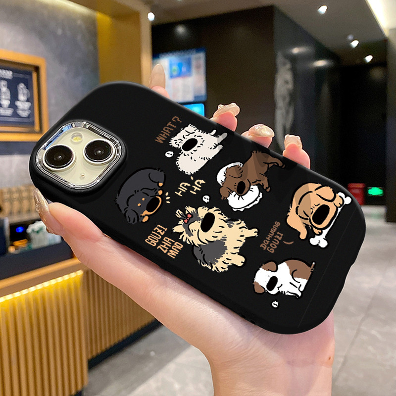 เคสสำหรับ OPPO F11 F11 Pro A9 2019 A9X เคสโทรศัพท์สุนัขน่ารักกันกระแทกกลมและอ้วน - รูปที่ 5