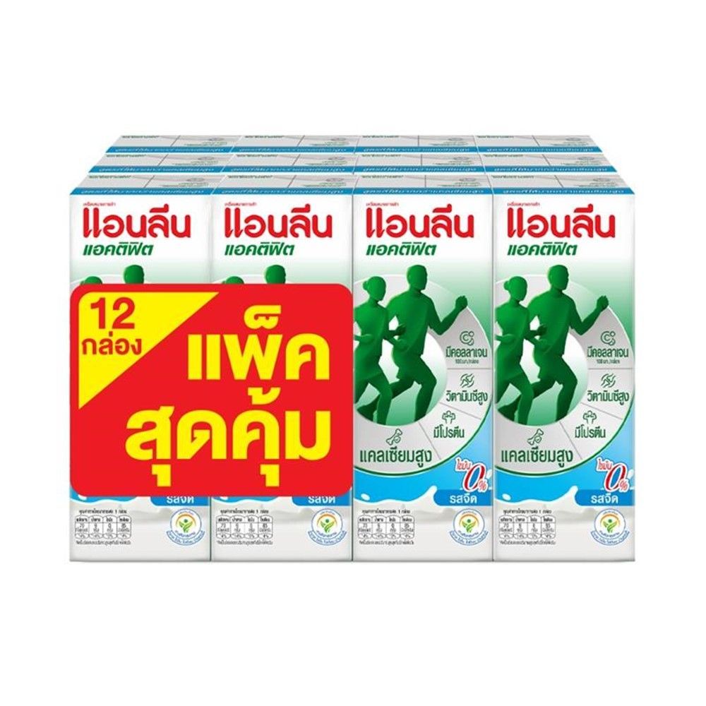 แอนลีน แอคติฟิต 3 ไขมัน 0% (11+1) 180 มล. X12