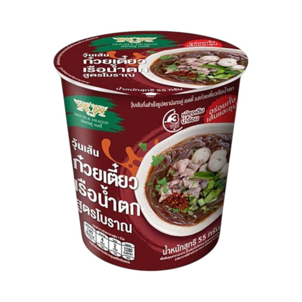มังกรคู่วุ้นเส้นก๋วยเตี๋ยวเรือ คัพ 55 กรัม