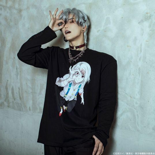 【Direct from Japan】โตเกียวปอบ x QOOZA / Suzuya Juzo L/S TEE【Japan Exclusive】