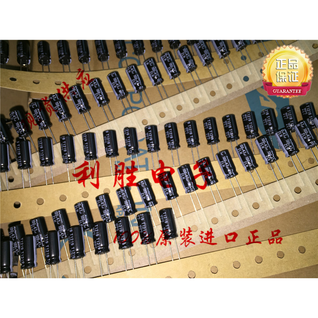 7PCS 47UF 100V ญี่ปุ่น Rubycon Electrolytic Capacitor 100V47UF 8 * 16 ZLH ความถี่สูงความต้านทานต่ํา