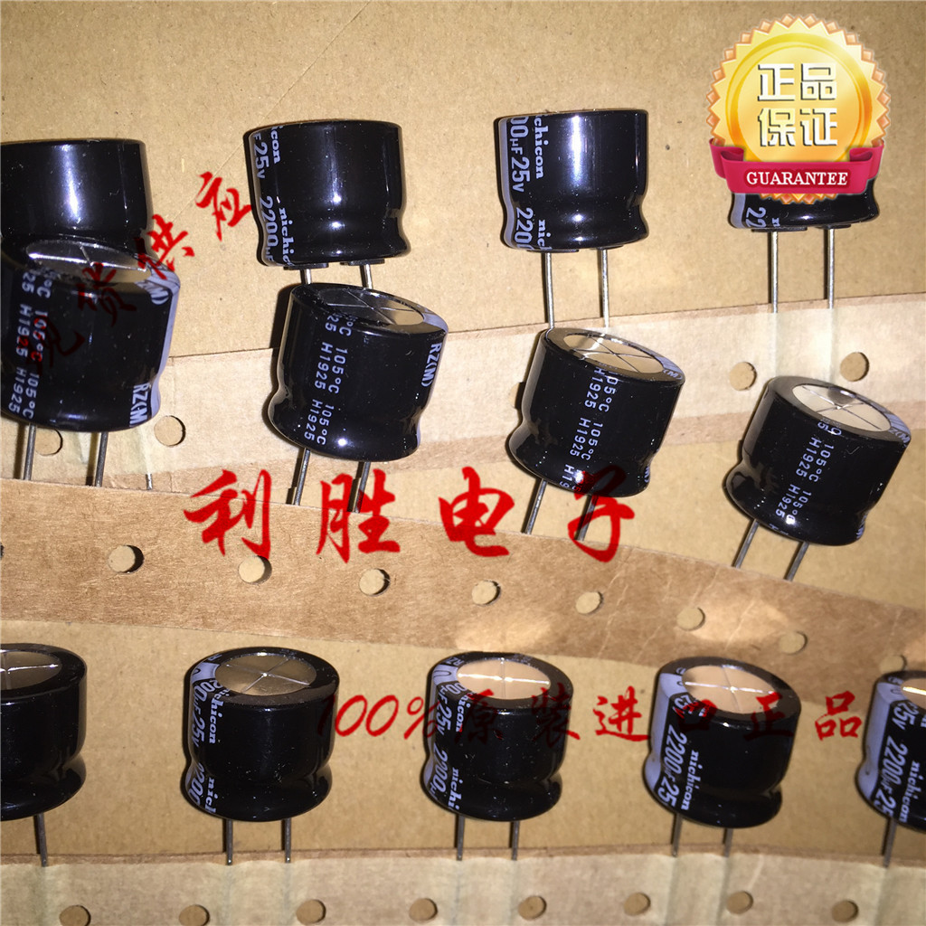4PCS 2200UF 25V ญี่ปุ่น Nichicon Electrolytic Capacitor 25V2200UF 18 * 16 RZ 105 องศา