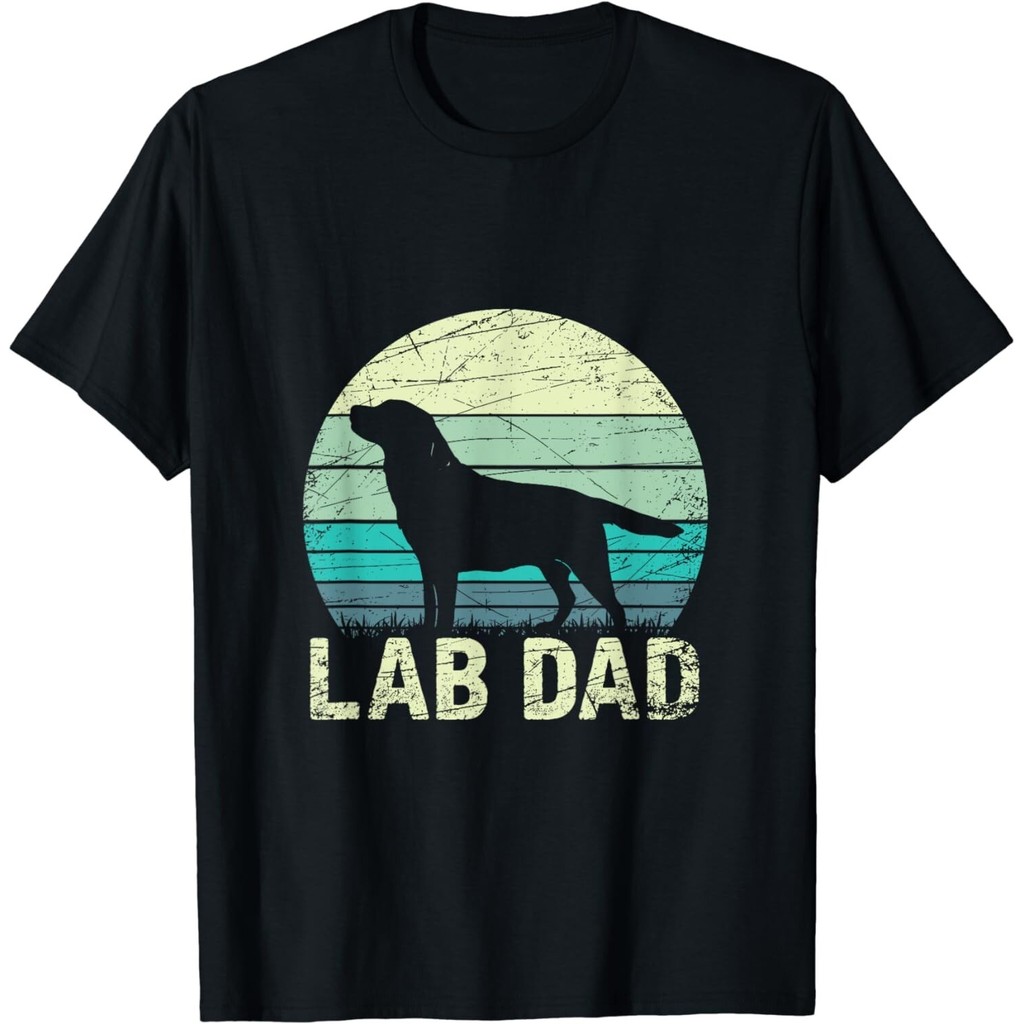 2025 Gildan Lab Dad Lab Lab Labrador เสื้อยืด Unisex 1 ผ้าฝ้ายฤดูร้อน tops o-neck xs-3xl
