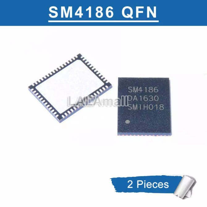 2 ชิ้น SM4186 QFN ชิป LCD ใหม่ต้นฉบับ