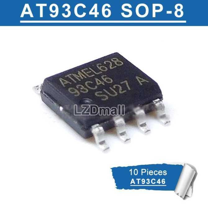 10pcs AT93C46 SOP-8 93C46 AT93C46-10SU-2.7 AT93C46-10SU AT93C46-SU27 SOP8 93C46-10SU-2.7 SOP SMD หน่