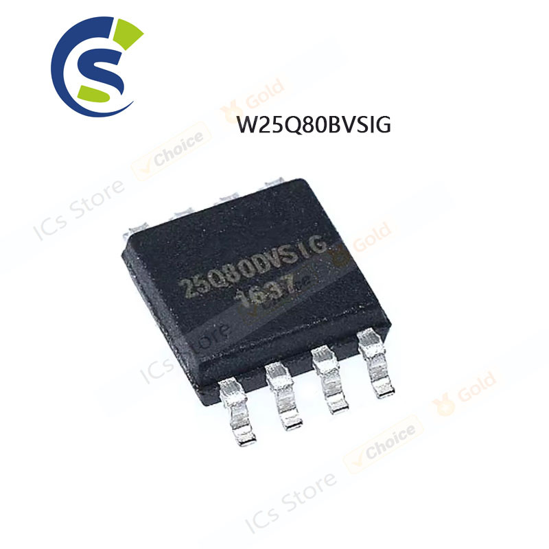 10PCS SMD 25Q80BVSIG W25Q80 SOP W25Q80BVSIG SOP-8 W25Q80BVSIG
