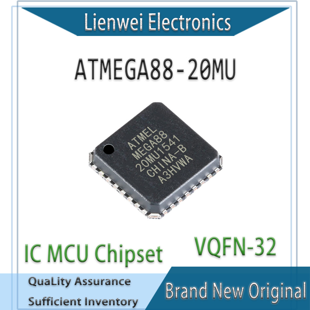 ของแท้ 100% MEGA88 ATMEGA88-20MU ATMEGA88 IC MCU Chipset VQFN-32