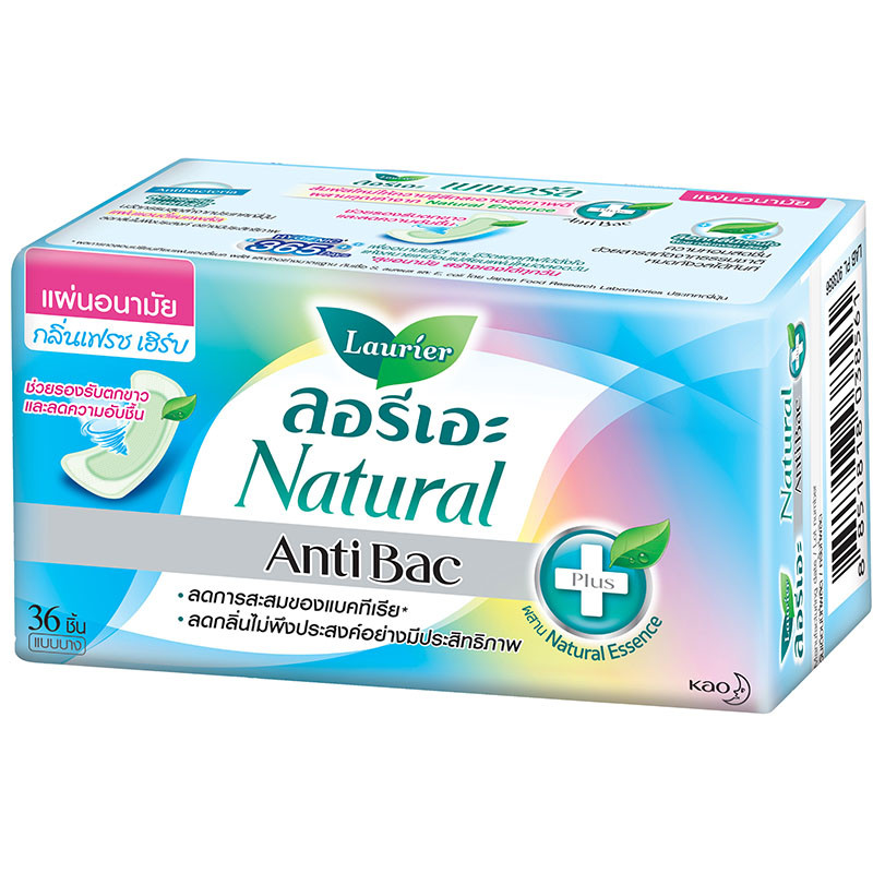 LAURIER ลอรีเอะแอนตี้แบคแผ่นอนามัย 36ชิ้น [8851818038561]