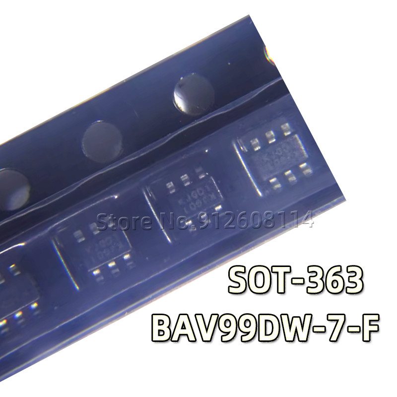 10/50/100 ชิ้น/ล็อต BAV99DW-7-F KJG SOT-363 BAV99DW BAV99DW-7 QUAD พื้นผิว MOUNT SWITCHING DIODE ARR