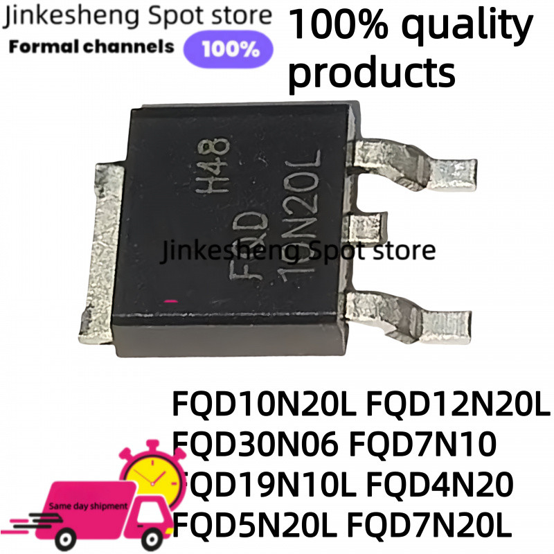 10 ชิ้น FQD10N20L FQD12N20L FQD30N06 FQD7N10 N-Channel Field Effect ทรานซิสเตอร์ TO-252-2 FQD19N10L 