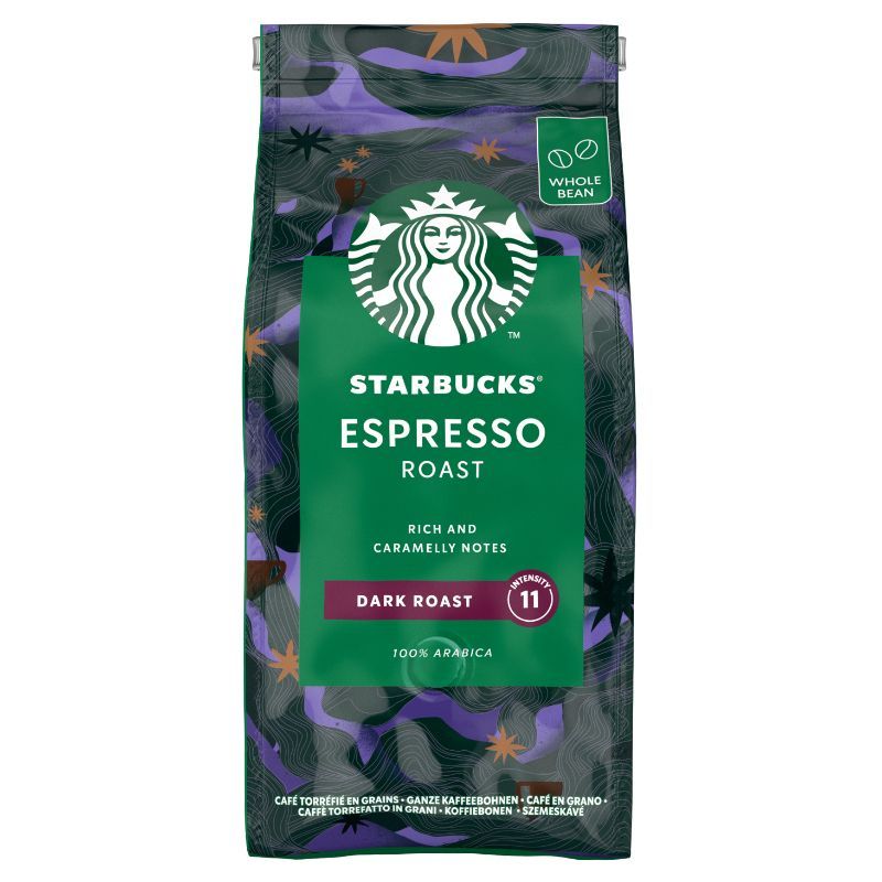 Starbucks Coffee Bean Espresso Roasted Decaf 453g. สตาร์บัค เอสเพรสโซ่โรสต์ เมล็ดกาแฟคั่ว สกัดคาเฟอีนออก