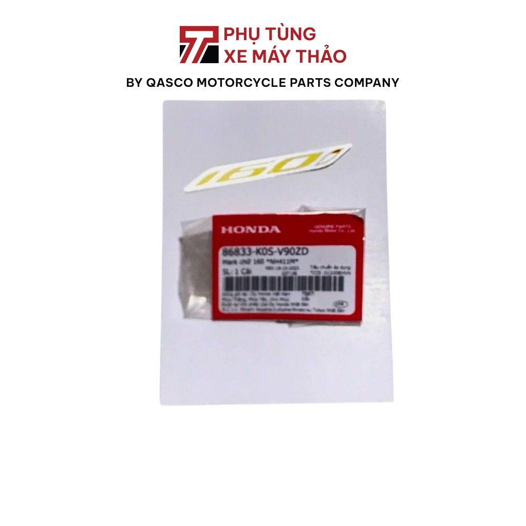 Side Cover Lettering Stamp SH160i HONDA2023 2024+ สีดํา NH411M | 86833K0SV90ZD_621