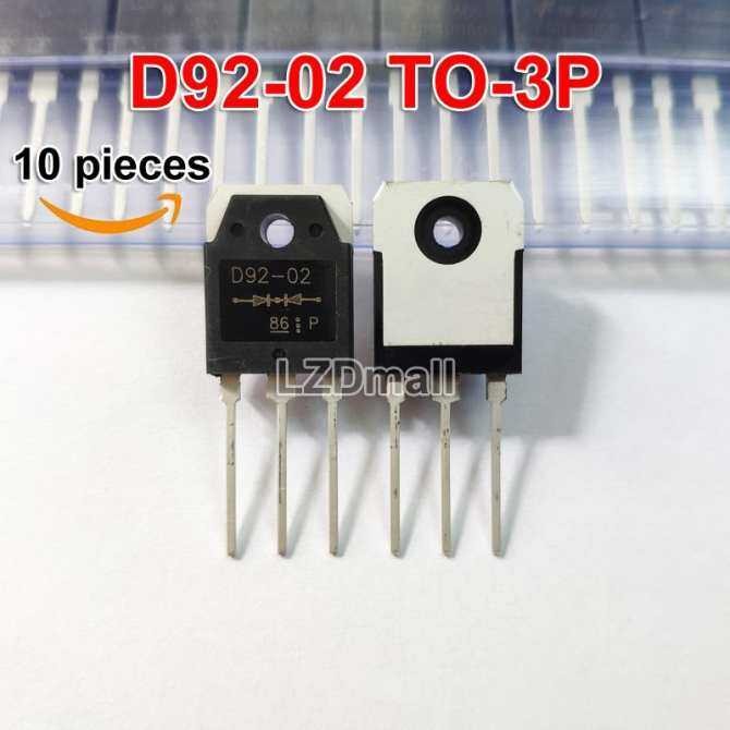 10pcs D92-02 TO-3P ESAD92-02 ESAD92 TO3P Fast Recovery Rectifier ทรานซิสเตอร์สําหรับอินเวอร์เตอร์เคร