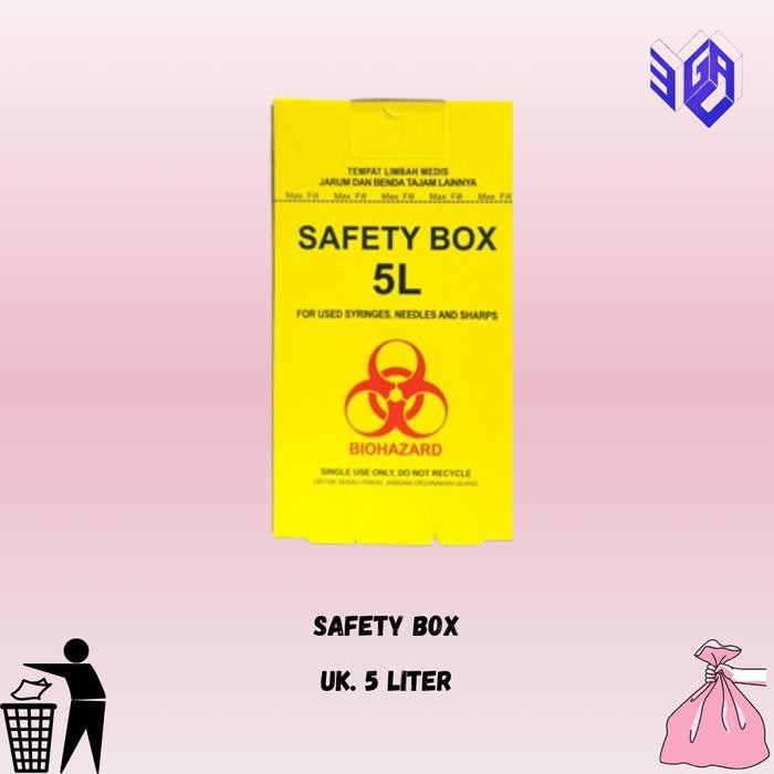 BIOHAZARD MEDICAL WASTE SAFETY BOX 5 ลิตร