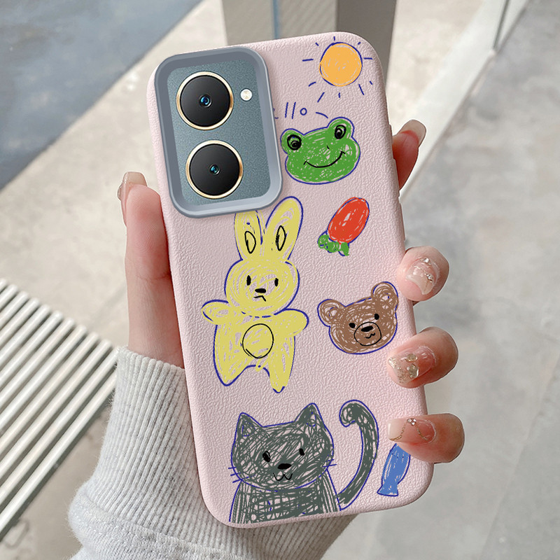 เคส Hp สําหรับ VIVO Y03 Y03T Y18 Y18i Y18e Y18t Y28s 5G Y37 5G Case Casing pet pattern graffiti cute