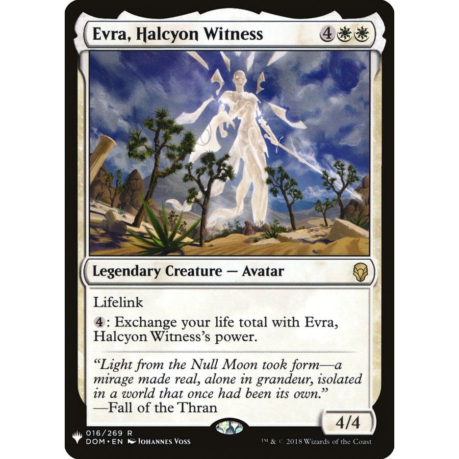 Evra, Halcyon Witness การ์ด Magic the Gathering [MTG] ของแท้