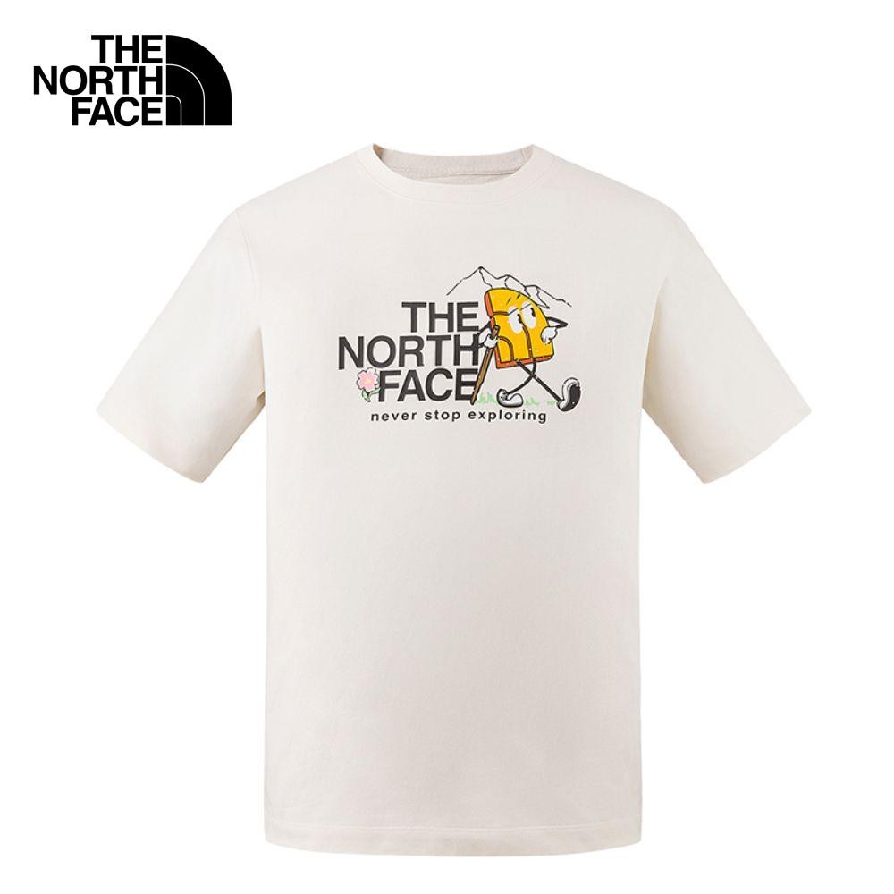 THE NORTH FACE UNISEX BRAND PROUD II SS TEE GRAPHIC - (ดูตารางไซซ์ ASIA/AP)/WHITE DUNE เสื้อยืด Unisex