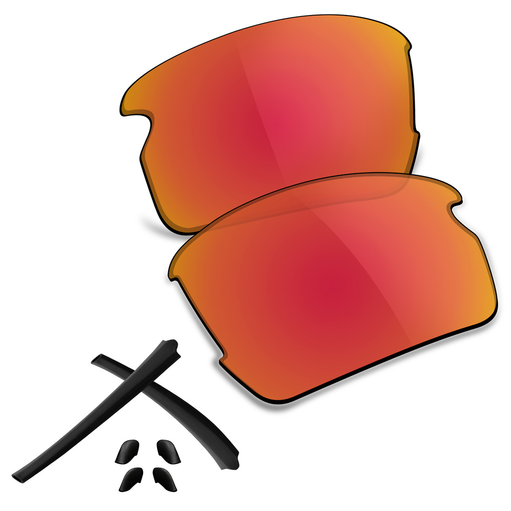 ขายส่งเปลี่ยนเลนส์พร้อมชุดยางสําหรับ Flak XS OJ9005 59 มม. แว่นตากันแดด POLARIZED/NON-POLARIZED ตัวเ