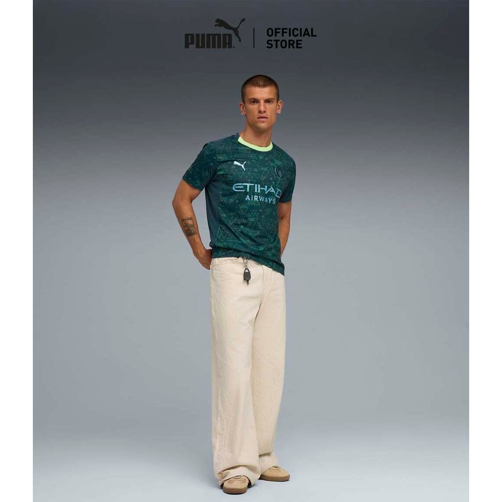 PUMA Football เสื้อเจอร์ซีย์ Manchester City 25/26 Fourth สำหรับผู้ชาย สีเขียว - 78269204