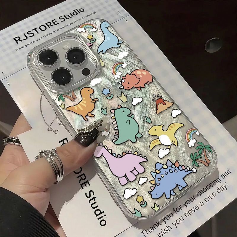 Rainbow Flower Cloud ไดโนเสาร์ Soft Case Oppo A6x Reno 15 5G A6 A5 2025 Reno 14F 14 Pro 5G A5X A5I 8