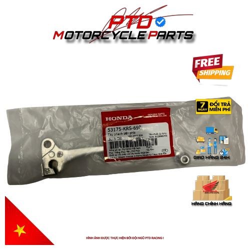 HONDA Wave 100 / Wave S 100 / RSV มือเบรคขวา (สีเงิน) _ _6C 2F