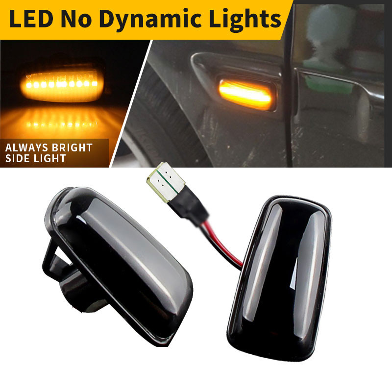 HOT ขาย2PCS รถล้อ Arch ไฟ LED Side Marker ไหลเลี้ยวสัญญาณไฟกระพริบสําหรับ Peugeot 106 II 306 406 806