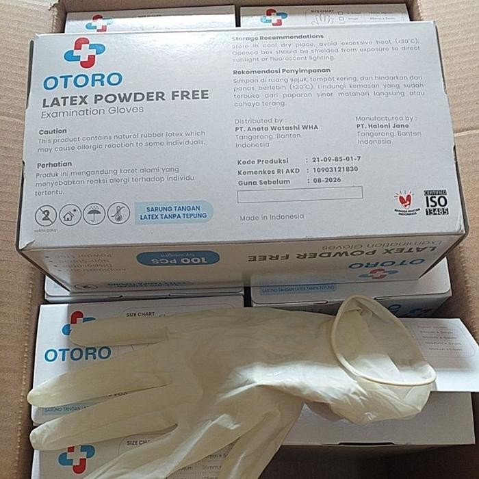 GGYc- Glove Latex Powder ฟรี Otoro/ Otoro Medical Latex Gloves