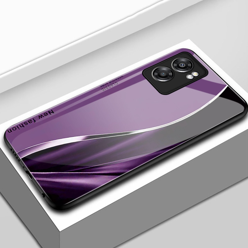 เคสสำหรับ OPPO A57 5G A77 5G A56s 5G เคสโทรศัพท์เส้นเปลือกแก้วกันกระแทก
