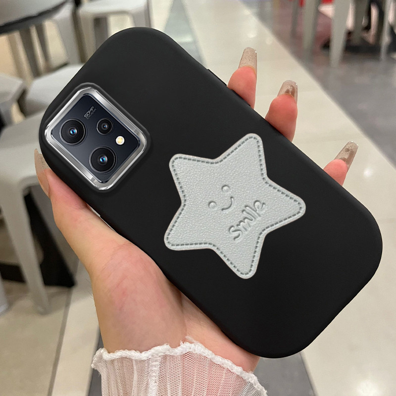 เคสโทรศัพท์สําหรับRealme 9 5G 9 Pro 5G V25 5Gกรณียิ้มStarรูปแบบปลอกHPกรณีรอบไขมันCesingซิลิโคนSoftca