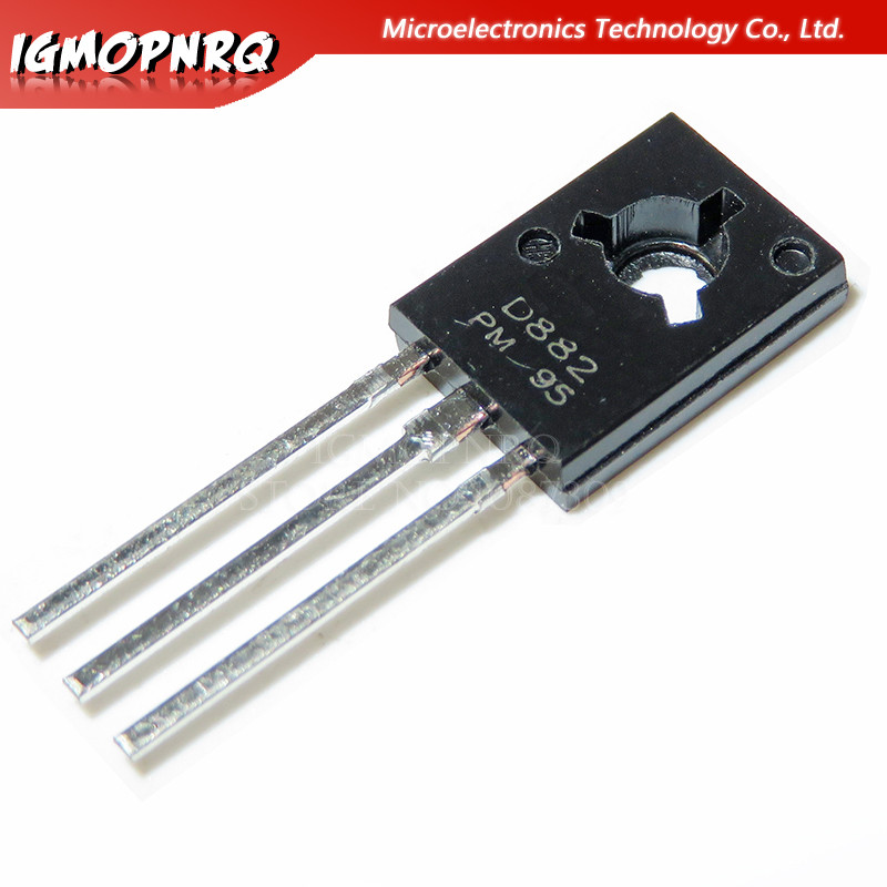 10pcs 2SD882P D882P D882 TO-126 เครื่องขยายเสียงสําหรับ 3A 40V PNP ใหม่เดิม