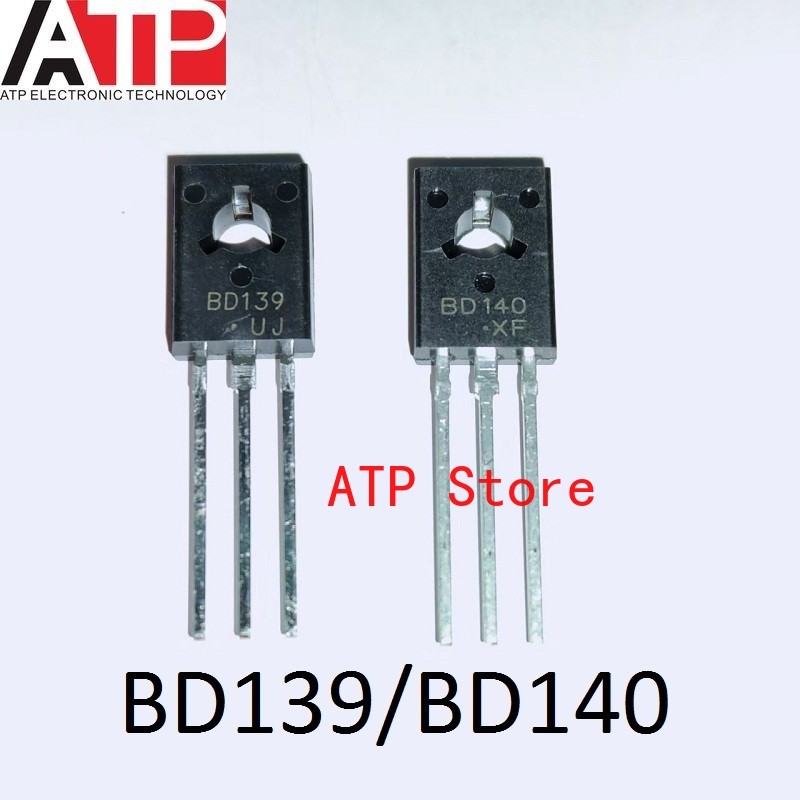 100 คู่/ล็อตใหม่ Original BD139/BD140 BD139 NPN BD140 PNP TO-126 1.5A 80V BJT ทรานซิสเตอร์