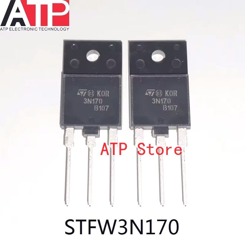10 ชิ้น/ล็อต 100% ใหม่ Original STFW3N170 3N170 STFW3 TO-3P ทรานซิสเตอร์ MOSFET N-CH 1700V 2.6A ISOW