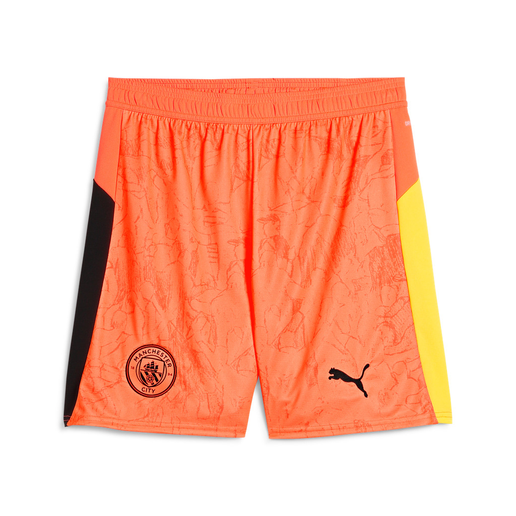 PUMA Football กางเกงขาสั้นผู้ชาย KID SUPER x MANCHESTER CITY สีส้ม - 78114608 — صورة 5