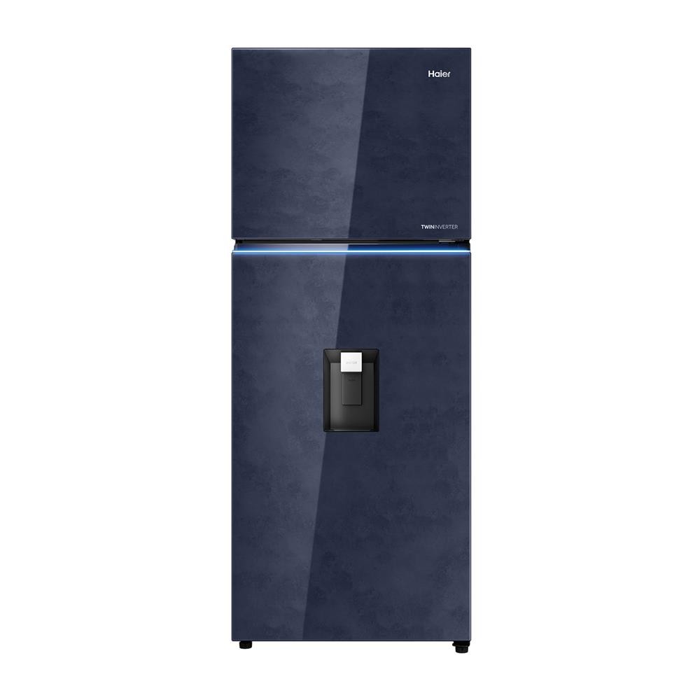 HomePro ตู้เย็น 2 ประตู  HRF-490IWMGIU1 16.7 คิว กระจกน้ำเงิน แบรนด์ HAIER