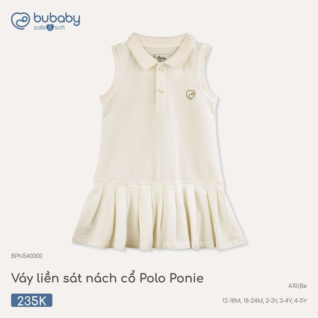 BU (12M-4Y) – เดรสแขนกุดคอ Polo Ponie ทําจากยางยืดสุดเท่ สําหรับเด็กทารก – BPN540300 ZZ ZZ ZZ ZZ ZZ 
