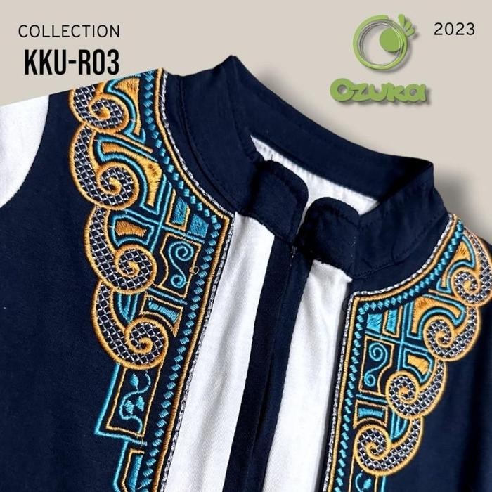 Muna เสื้อผ้ามุสลิมรุ่น Gamis Koko Robe เสื้อกั๊กเด็กทารก Ozuka Türkiye 0 6 12 เดือน