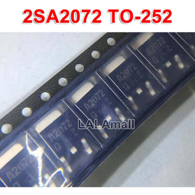 10pcs A2072 TO-252 2SA2072 2SA2072TLQ TO252 SMD 60V/3A ใหม่เดิม