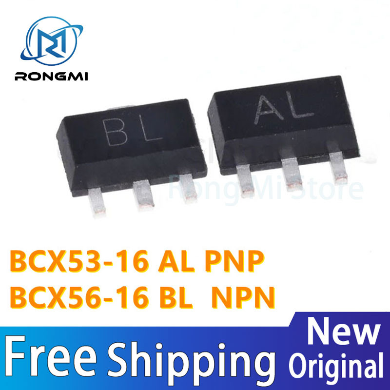 100 ชิ้น BCX53-16 AL PNP BCX56-16 BL NPN SOT-89 ในสต็อกขายส่ง