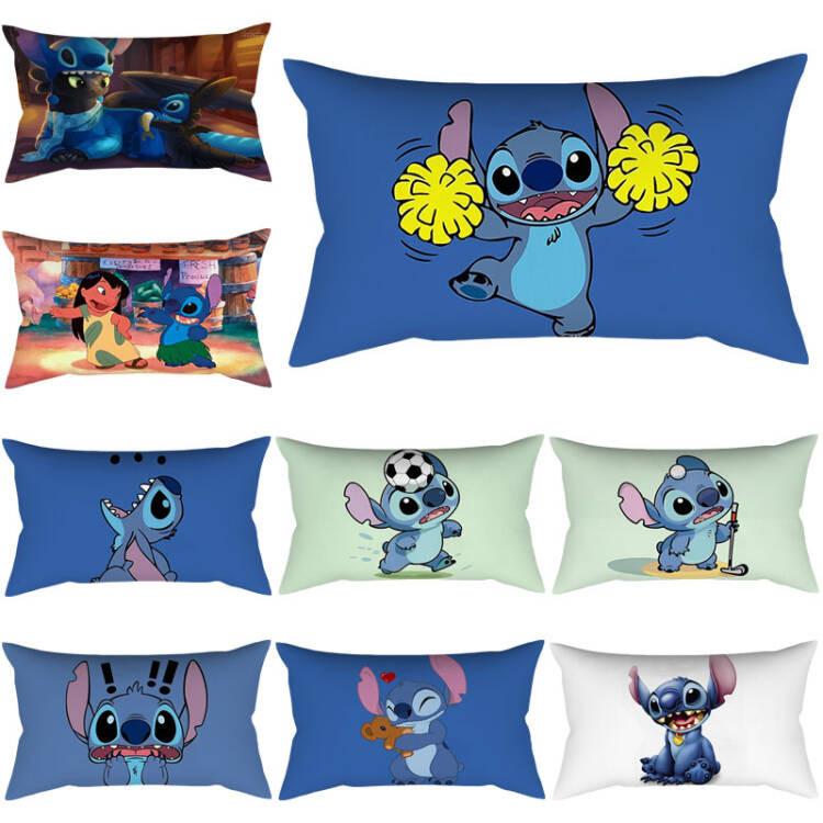 ฟิล์มเคลื่อนไหวLERoy & Stitch ขนาด 50x30 ซม. และ 74x48 ซม. สำหรับตกแต่งบ้านและปลอกหมอน