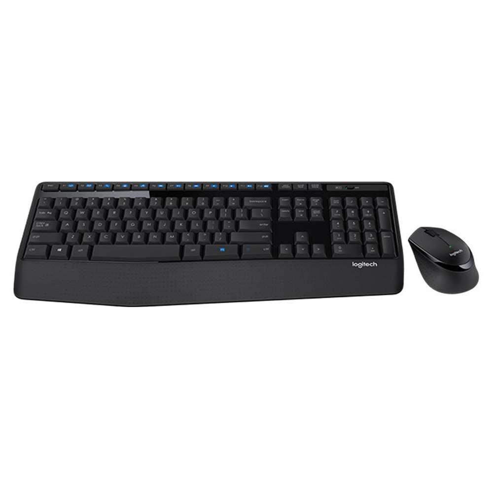WIRELESS KEYBOARD & MOUSE (คีย์บอร์ดและเมาส์ไร้สาย) LOGITECH MK345 WIRELESS (BLACK) ::
